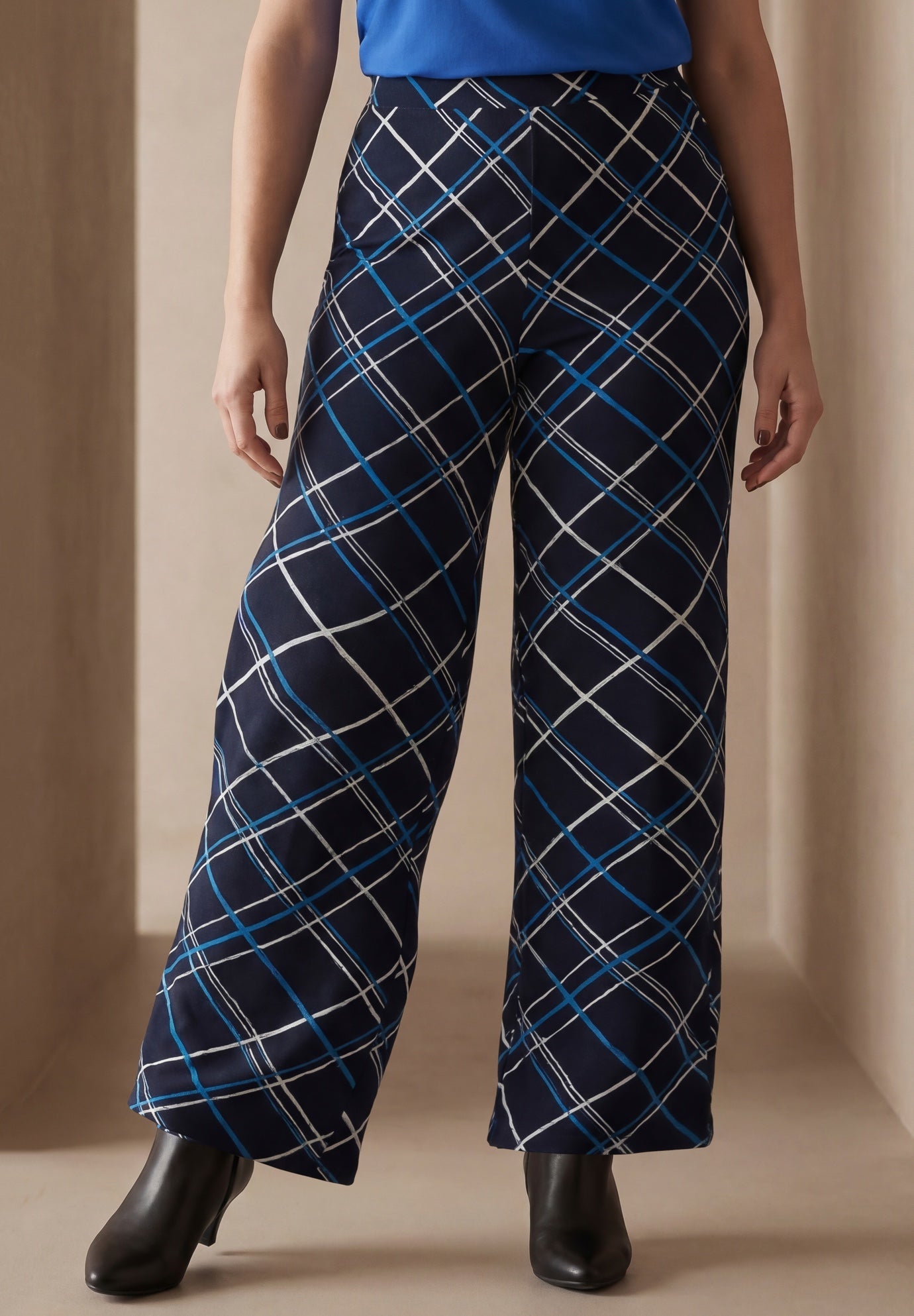 Everyday Stretch Knit Wide Leg Pant image number 0