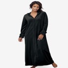 Dreams & Co® Hooded Velour Robe image number null