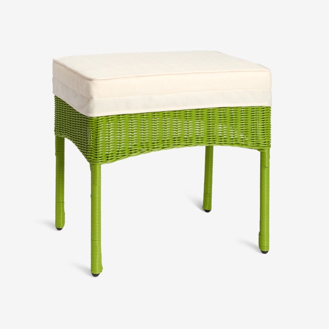 Roma All-Weather Resin Wicker Ottoman image number 0