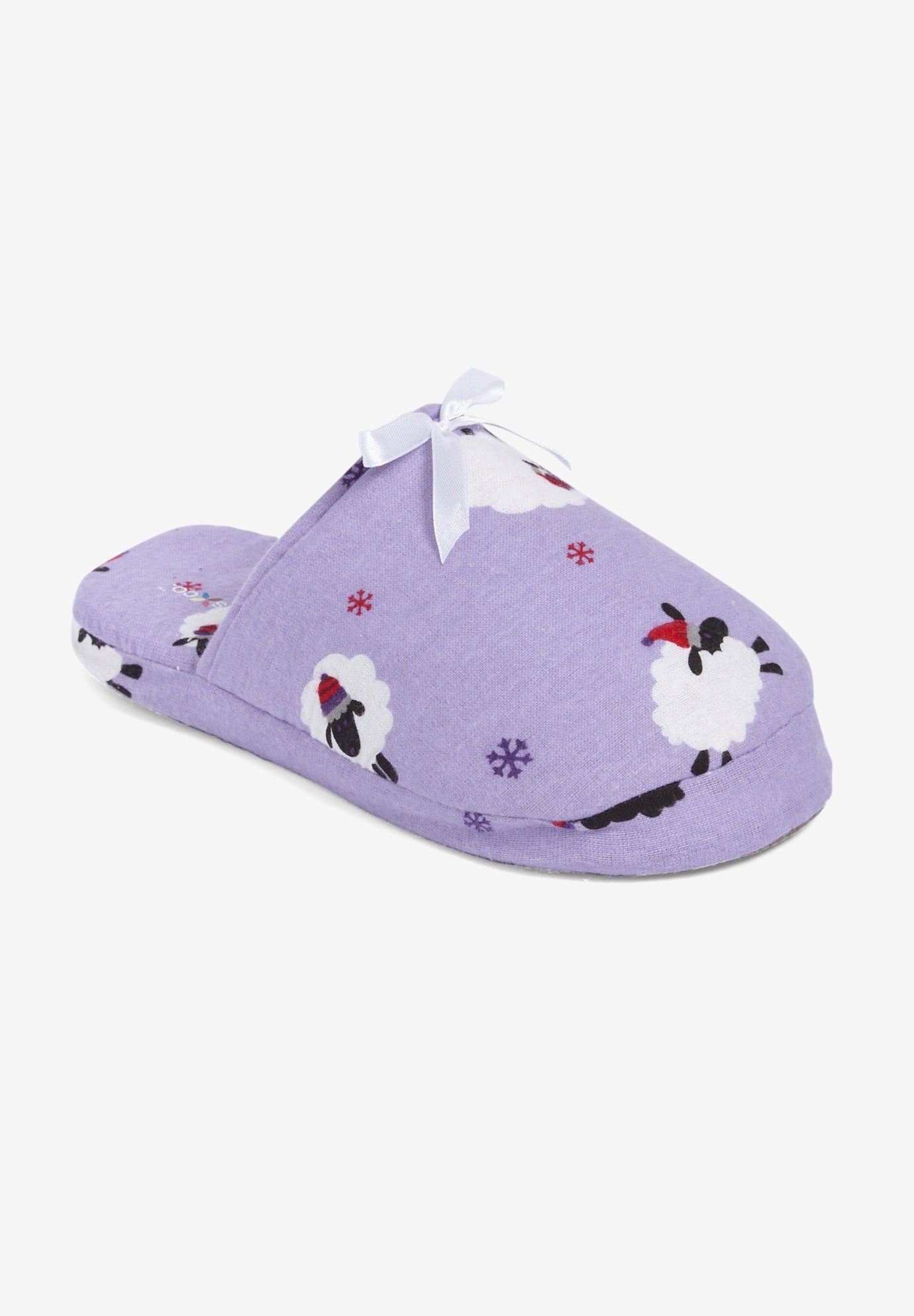 Dreams & Co.&reg; flannel slipper image number 0