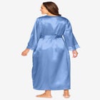 The Luxe Satin Long Peignoir Set image number null