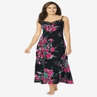 The Luxe Satin Long Peignoir Set image number null