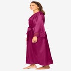 The Luxe Satin Long Peignoir Set image number null