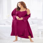 The Luxe Satin Long Peignoir Set image number null