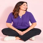 Suprema&reg; Lace-Up Tee image number null