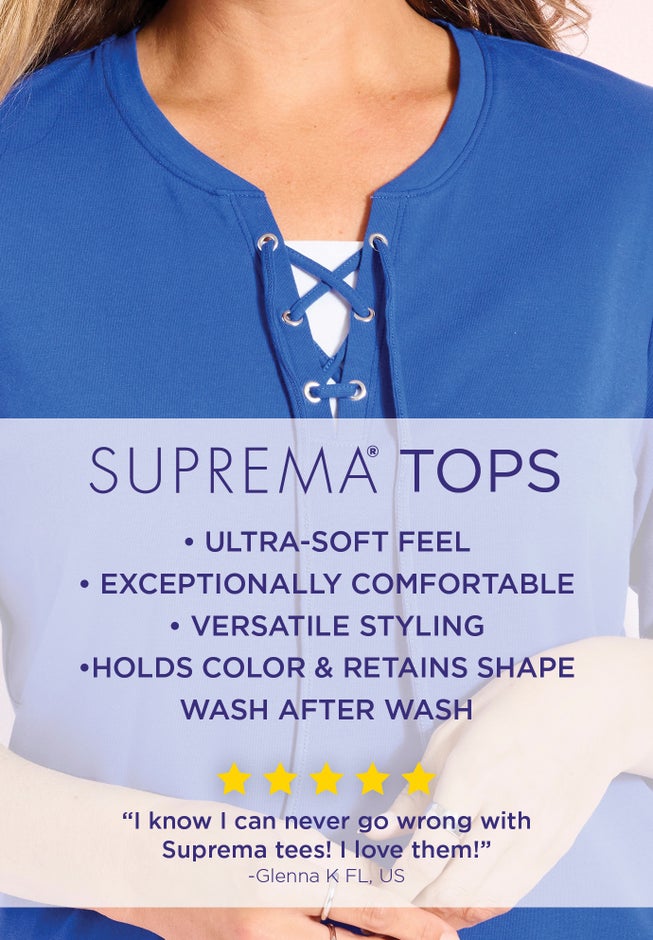 Suprema&reg; Lace-Up Tee image number 4