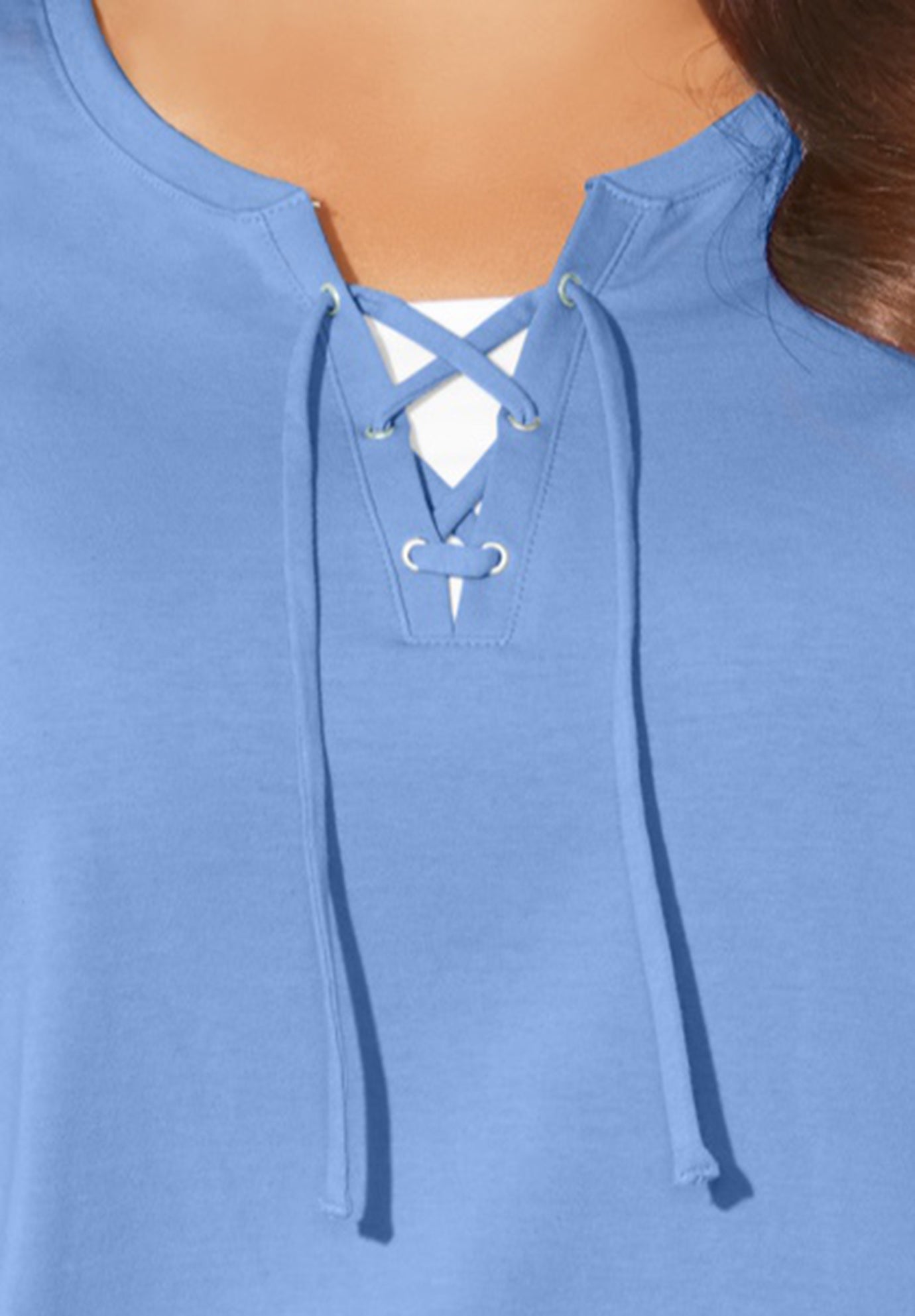 Suprema® Lace-Up Tee image number 3