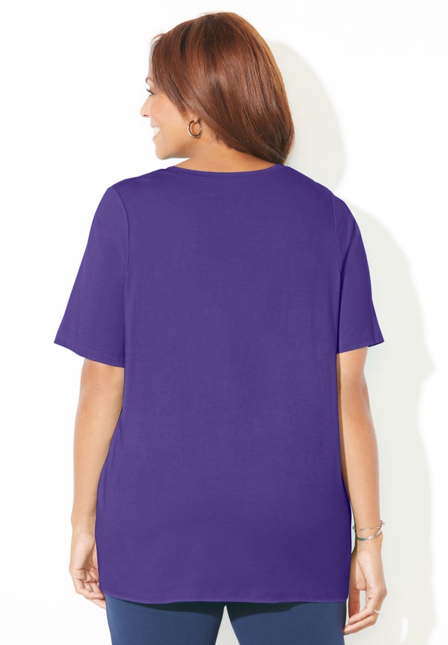 Suprema&reg; Lace-Up Tee image number 1