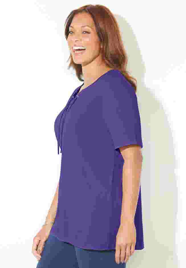 Suprema® Lace-Up Tee image number 2