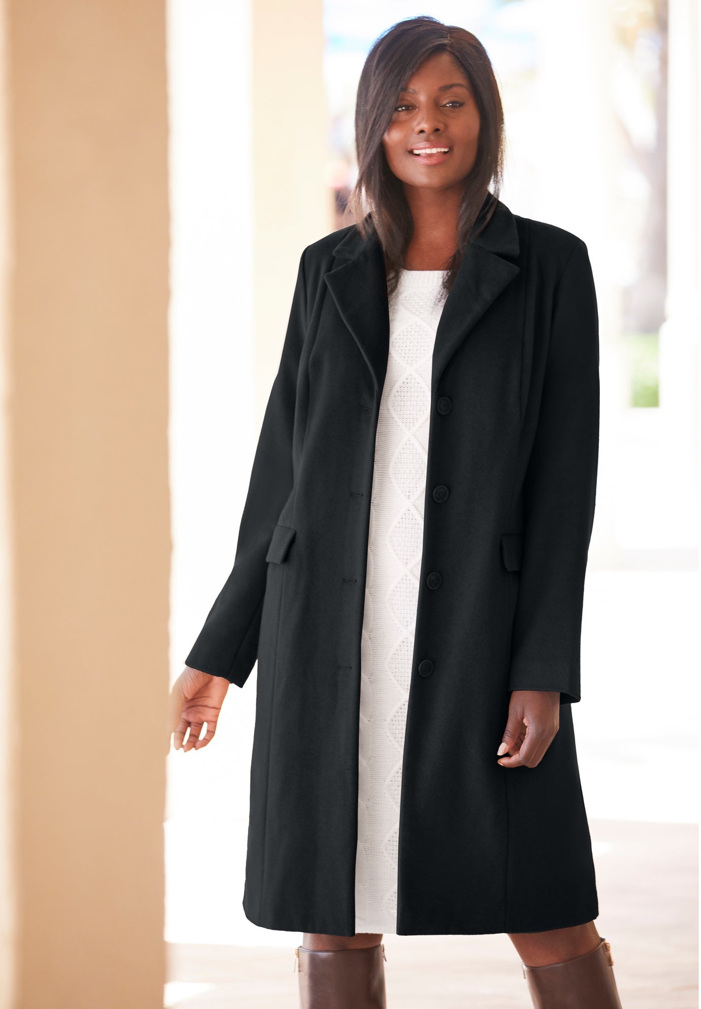 Notch Collar Wool Coat image number 0