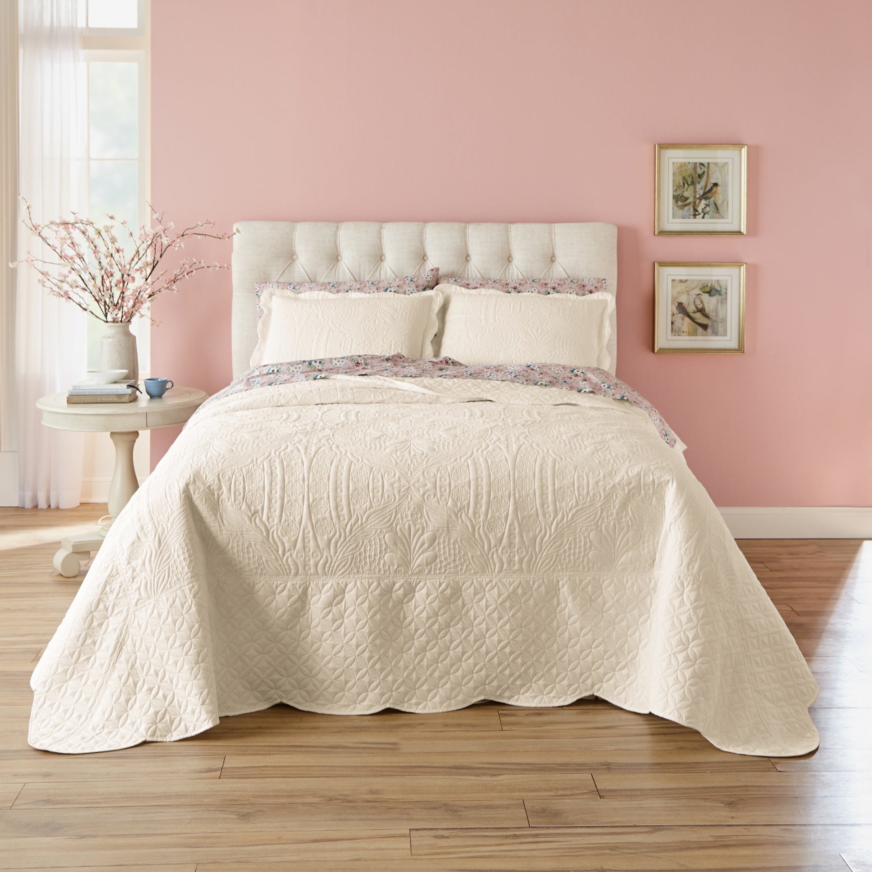 Lily Damask Bedspread image number 0