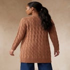 Cable Duster Sweater image number null