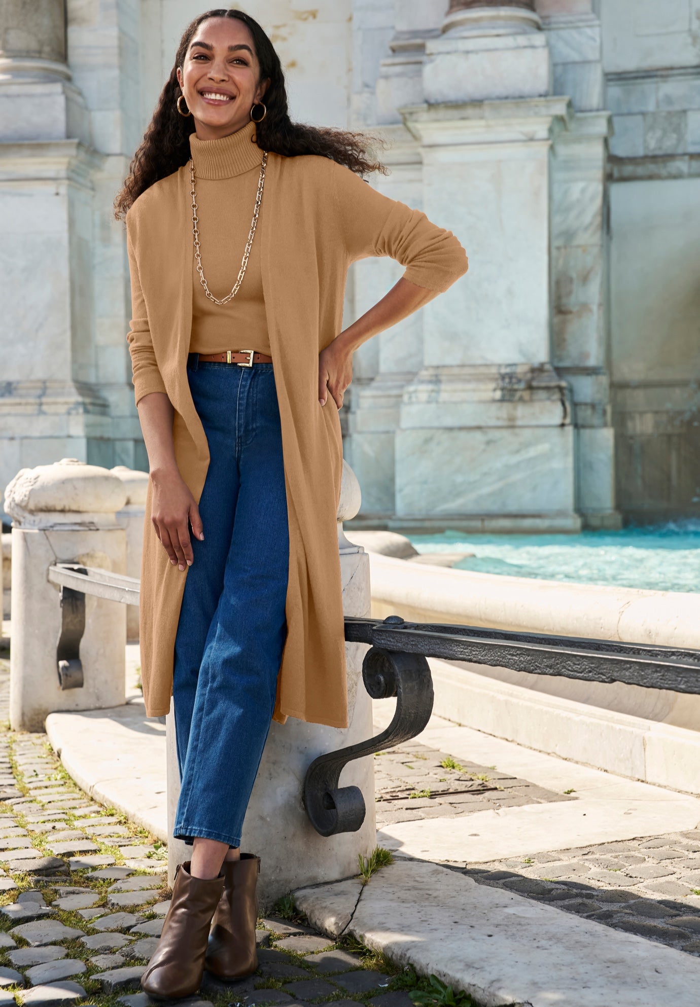 Carefree Cashmere Duster Sweater image number 0