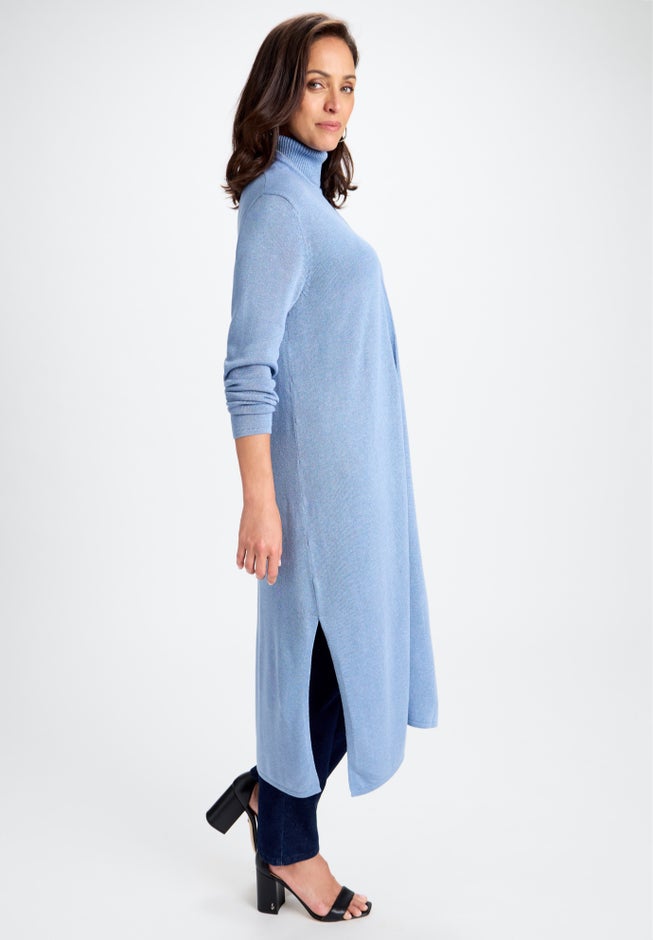 Cotton Cashmere Duster Sweater image number 2