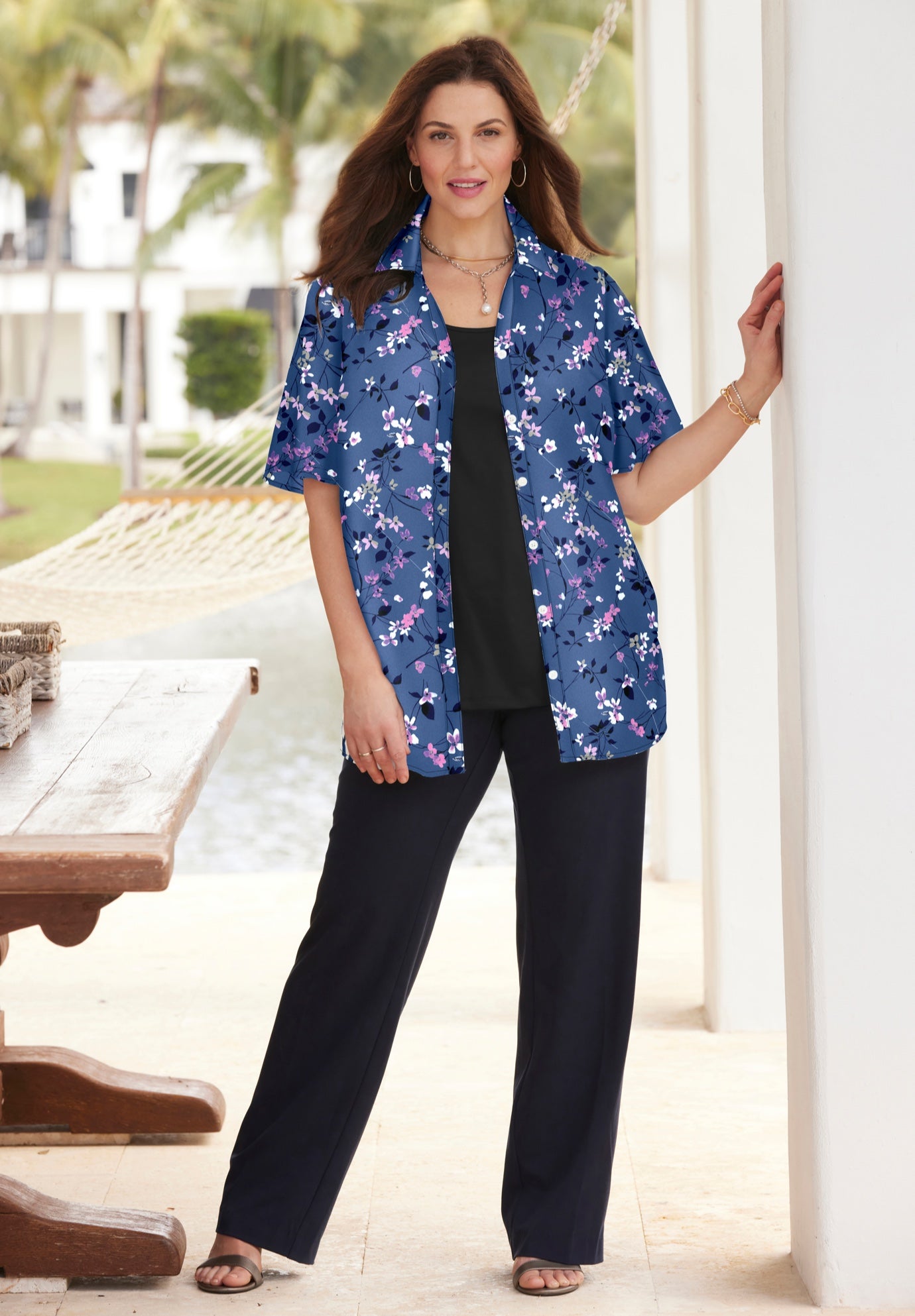 Timeless Short Sleeve Blouse image number 1