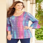 Dream Drape Bella Crochet Trim Top image number null