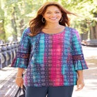 Dream Drape Bella Crochet Trim Top image number null