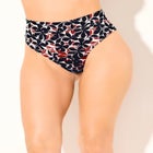 High Waist Cheeky Tummy Control Swim Brief image number null