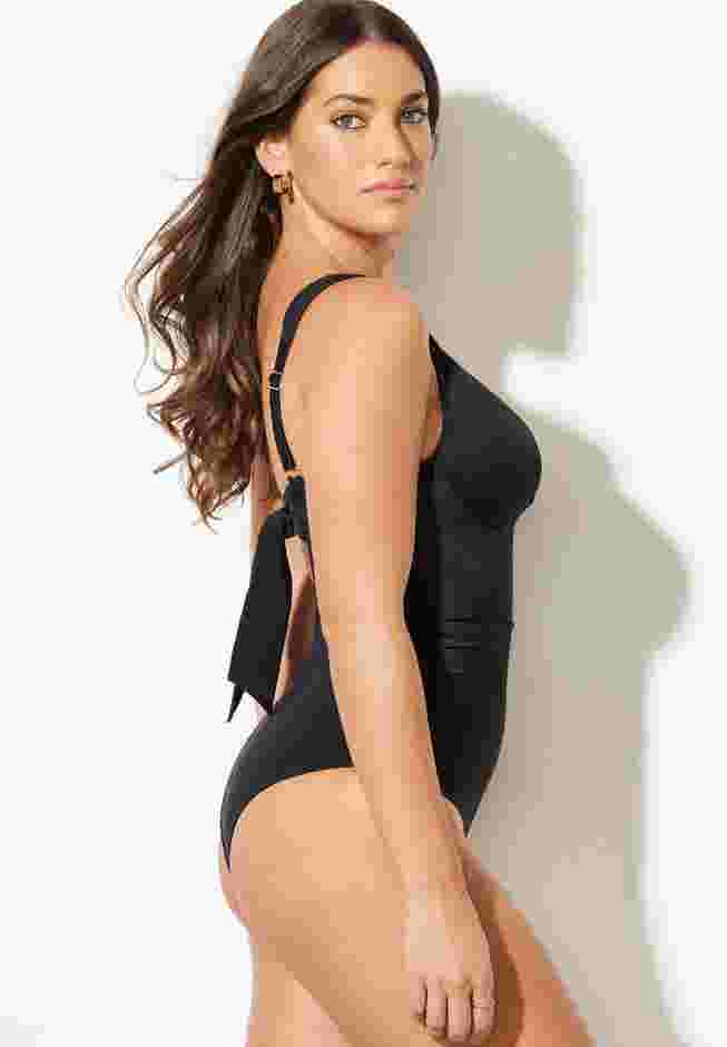 Sweetheart Keyhole Underwire One Piece Swimsuit image number 3