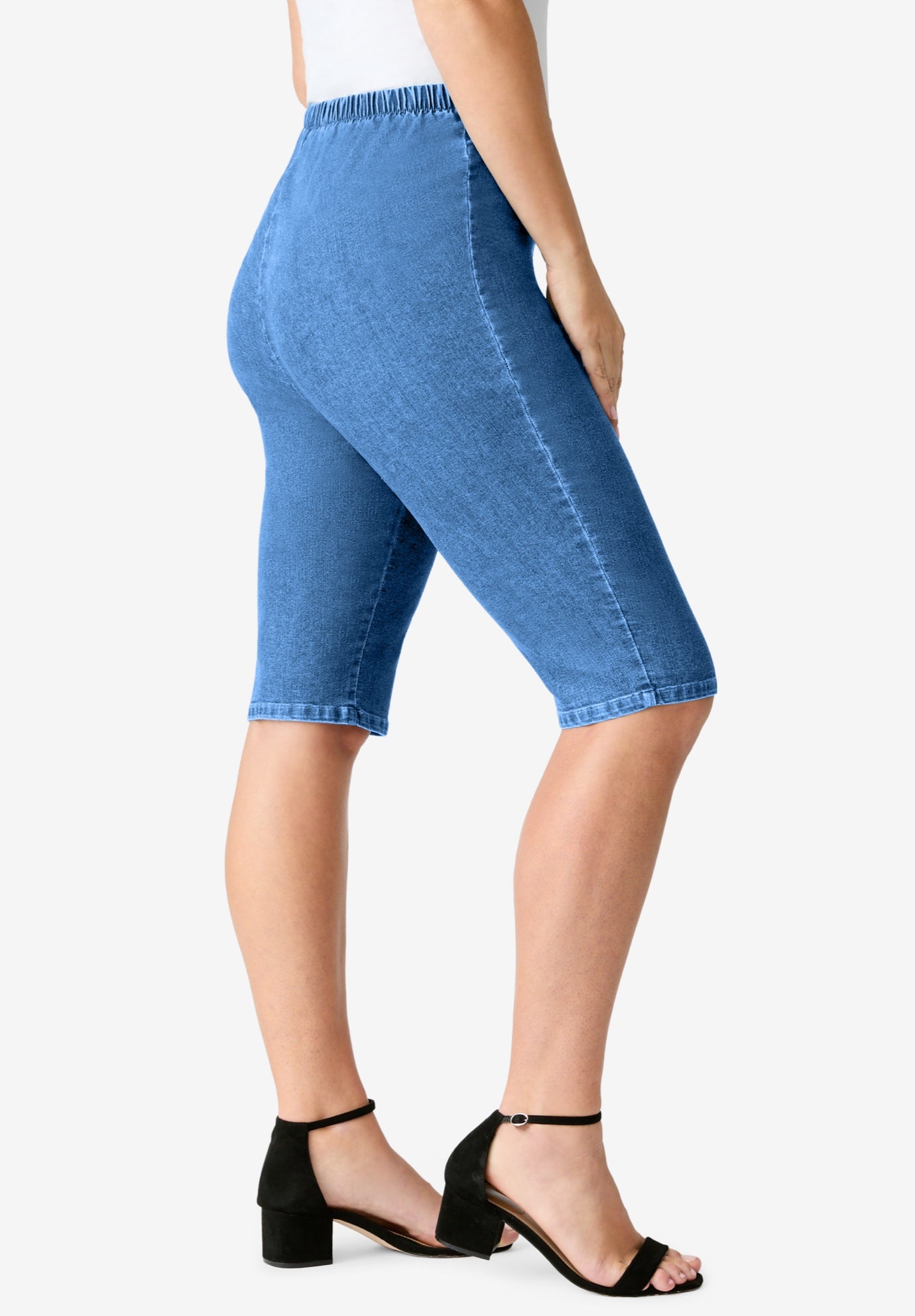Plus Size Comfort Stretch Bermuda Jean Short image number 2