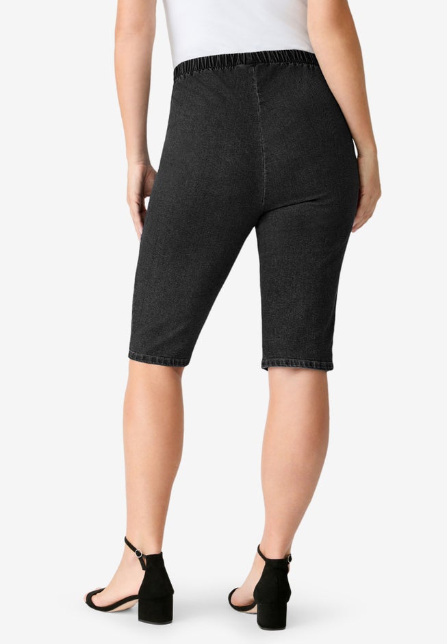 Plus Size Comfort Stretch Bermuda Jean Short image number 1