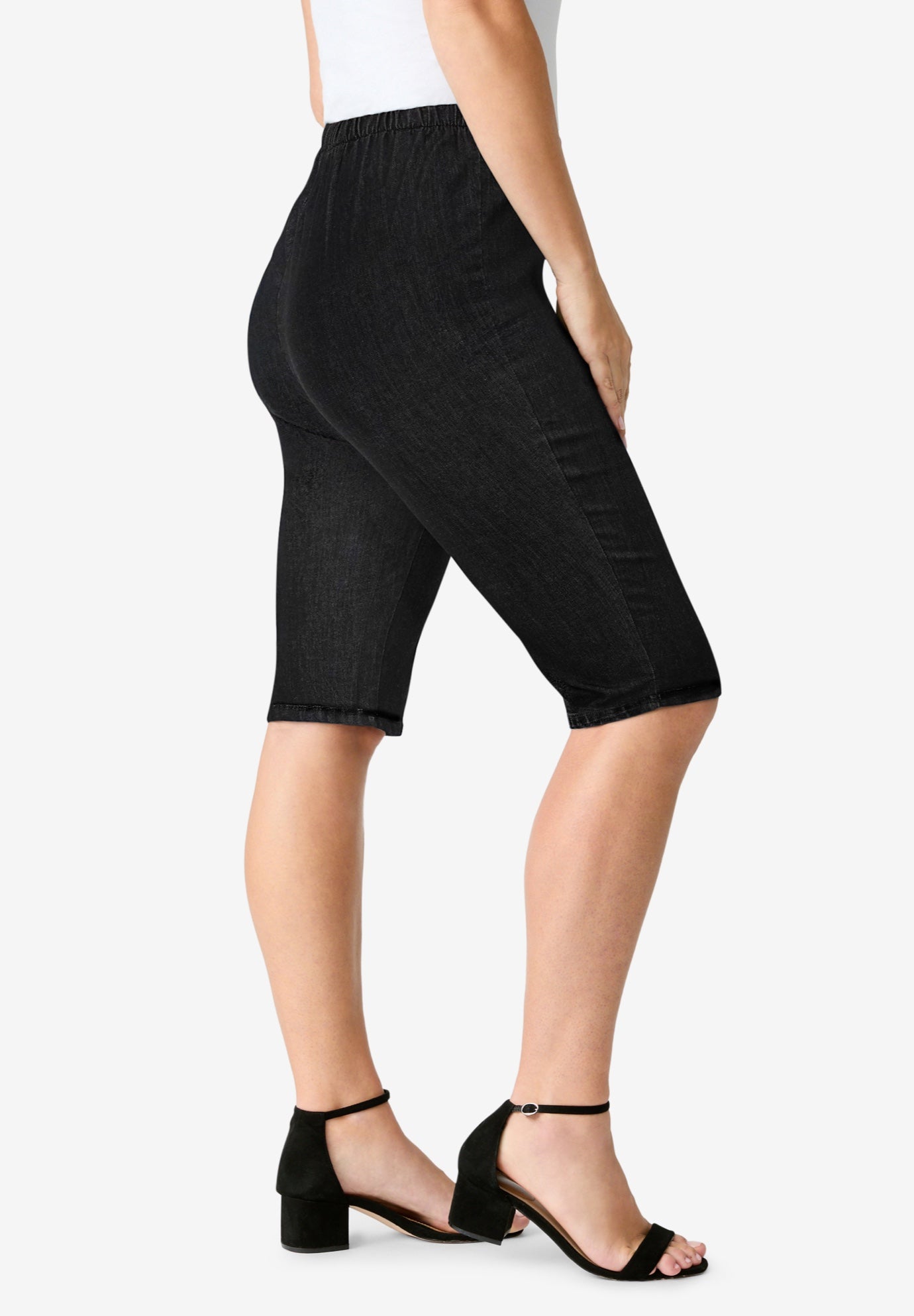 Plus Size Comfort Stretch Bermuda Jean Short image number 2