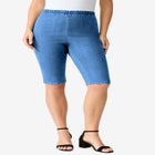 Plus Size Comfort Stretch Bermuda Jean Short image number 0