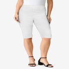 Plus Size Comfort Stretch Bermuda Jean Short image number 0