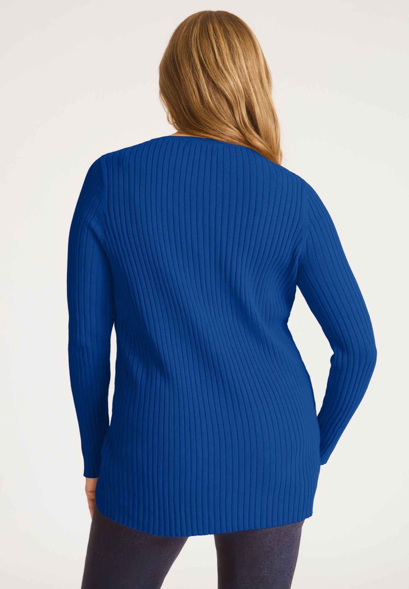 Ribbed Crossover Crewneck image number 2