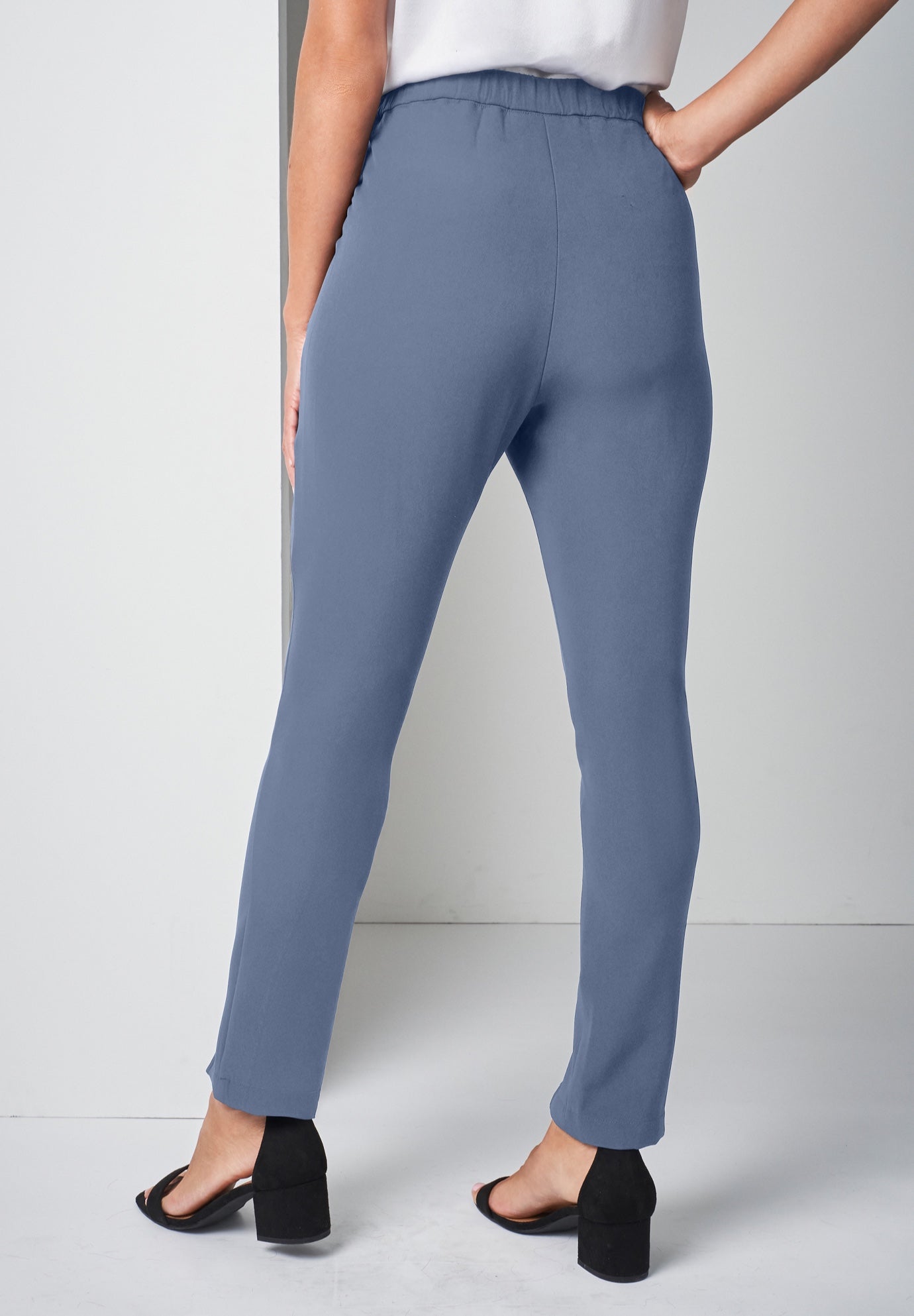Bi-Stretch Slit Front Ankle Pant image number 1