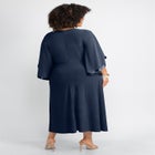 V-Neck Twist Maxi Dress image number null