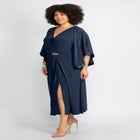 V-Neck Twist Maxi Dress image number null