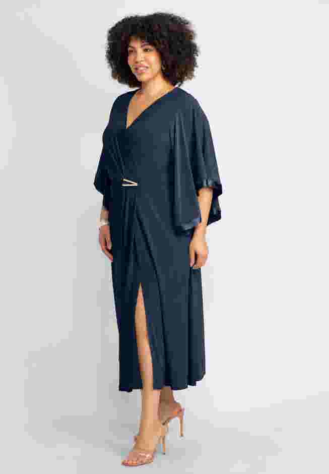 V-Neck Twist Maxi Dress image number 2