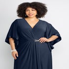 V-Neck Twist Maxi Dress image number null