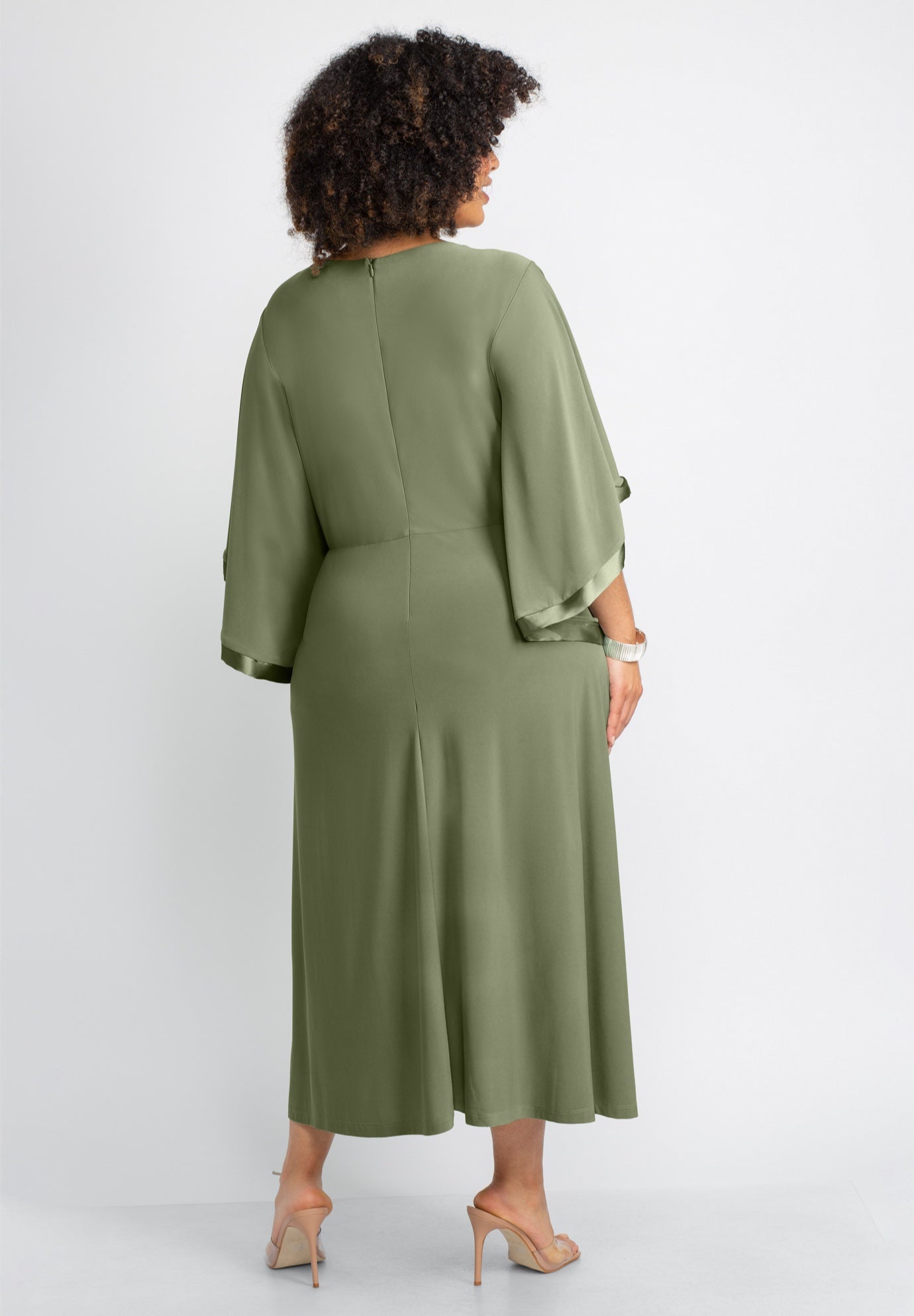 V-Neck Twist Maxi Dress image number 1