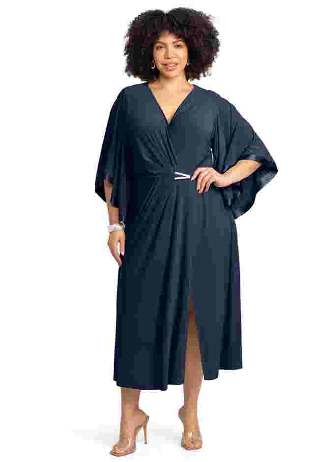 V-Neck Twist Maxi Dress image number 0
