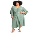V-Neck Twist Maxi Dress image number null
