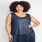 2-Piece Sequin & Charmeuse Jacket Dress Set image number null