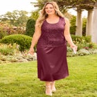 2-Piece Sequin & Charmeuse Jacket Dress Set image number null