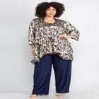 3-Piece Foil Print Pant Set image number null