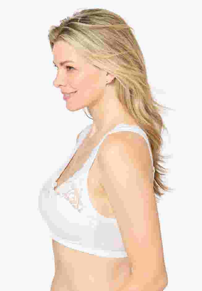 Front Close Wireless Gel Strap Bra image number 1