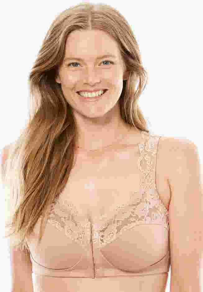 Front Close Wireless Gel Strap Bra image number 0