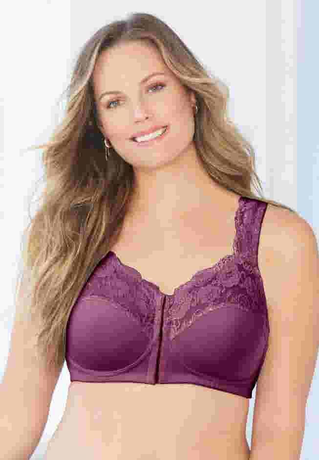 Front Close Wireless Gel Strap Bra image number 4