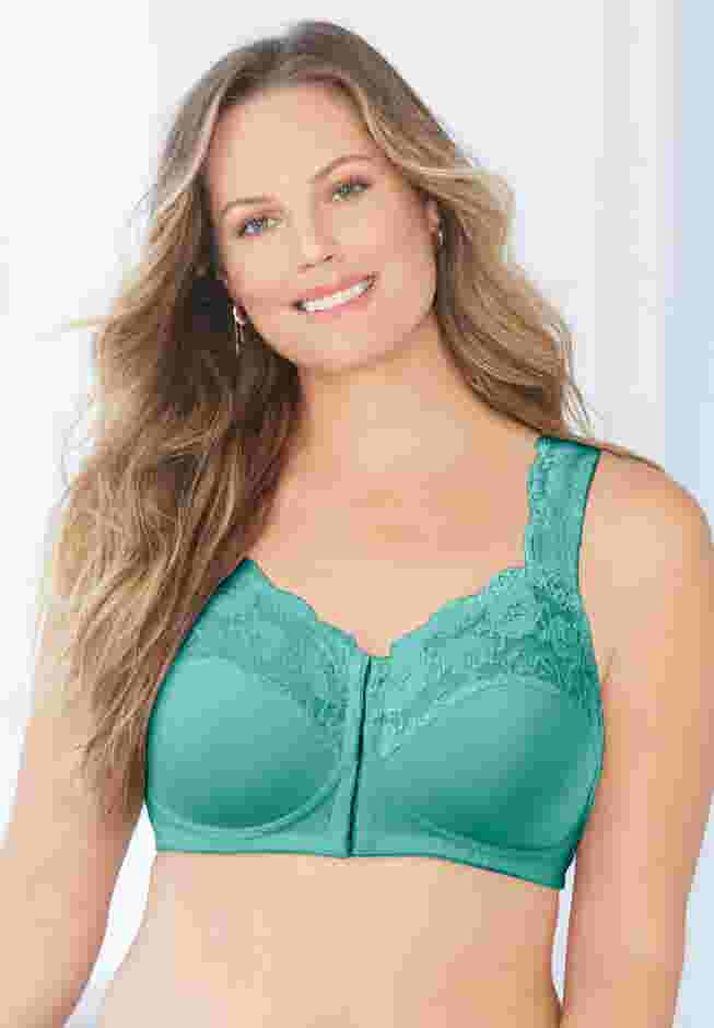 Front Close Wireless Gel Strap Bra image number 5