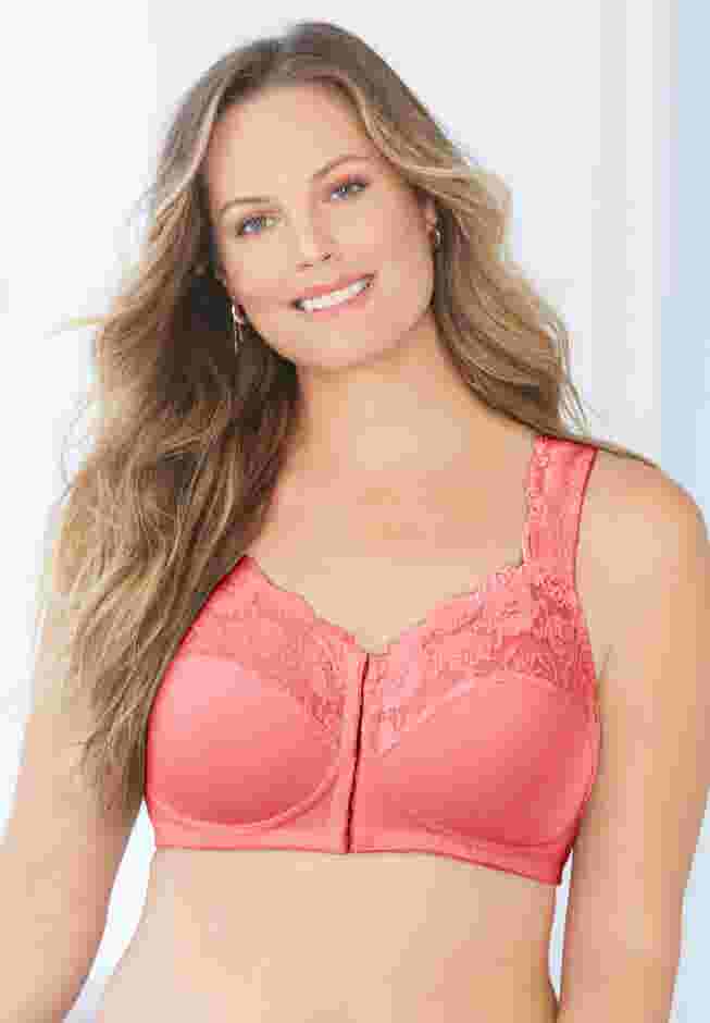 Front Close Wireless Gel Strap Bra image number 6