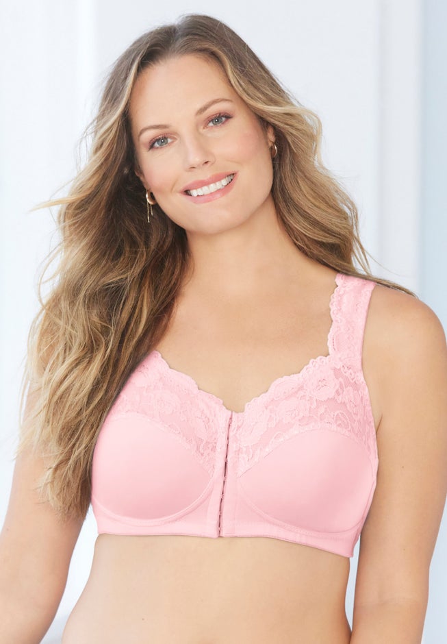 Front Close Wireless Gel Strap Bra image number 7