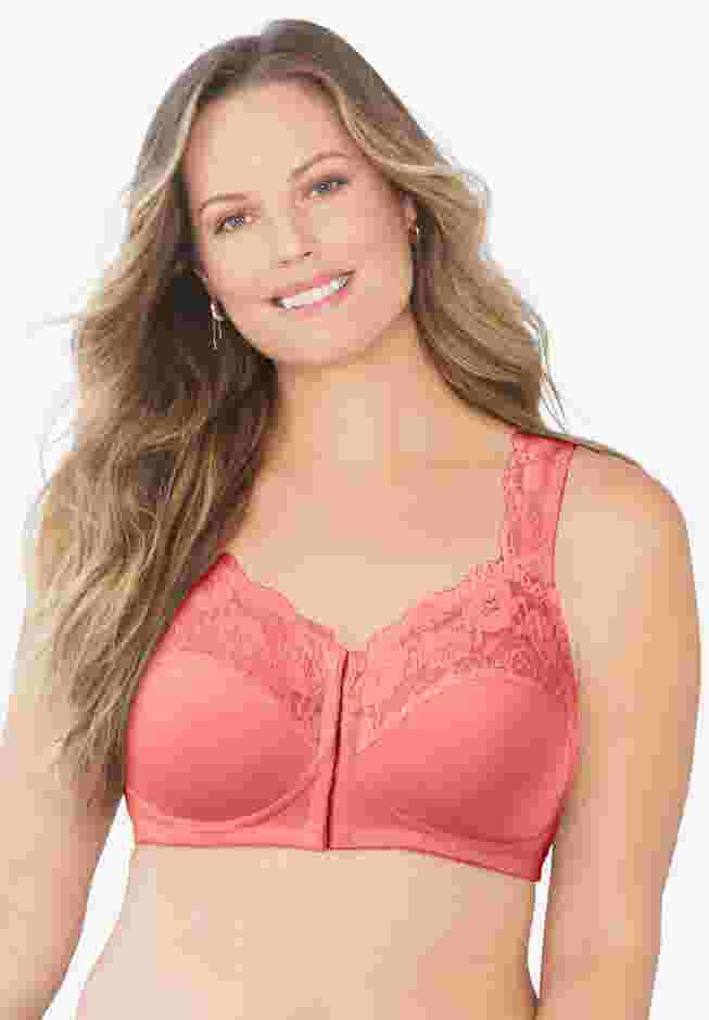 Front Close Wireless Gel Strap Bra image number 0