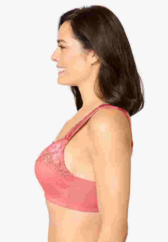 Front Close Wireless Gel Strap Bra image number 1