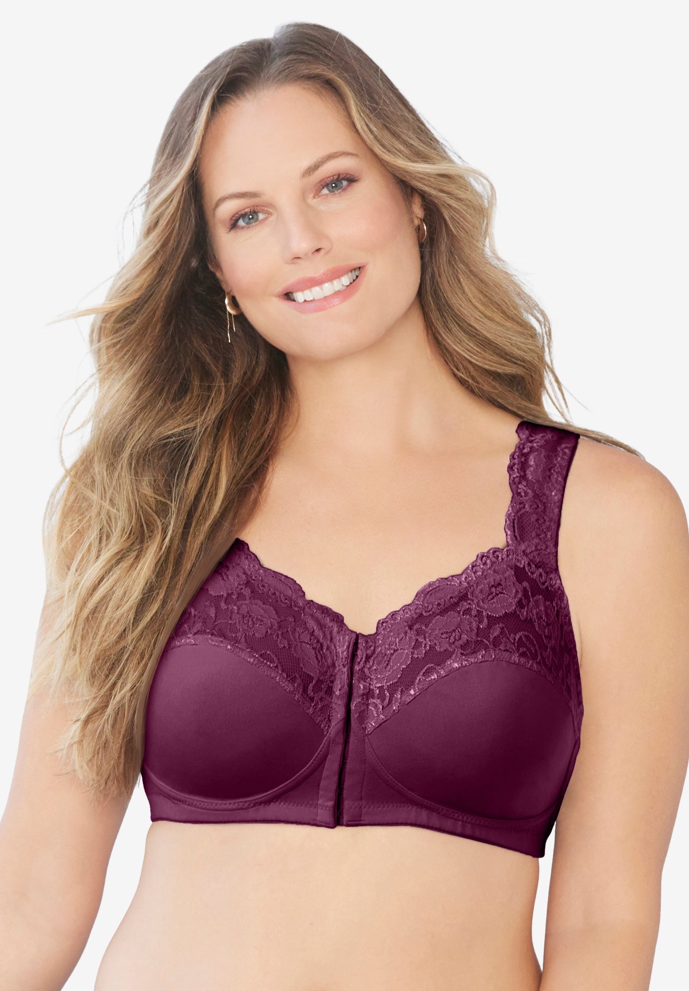 Front Close Wireless Gel Strap Bra image number 0