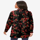 Kate Long-Sleeve Crisp Cotton-Blend Button-Front Tunic image number null